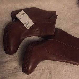 H&M leather booties size 40
